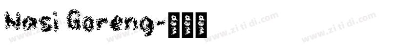Nasi Goreng字体转换